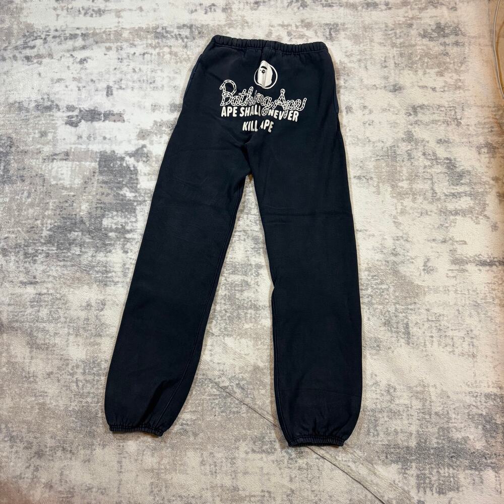 Authentic Bape 2000’s Champion Logo Sweatpants M